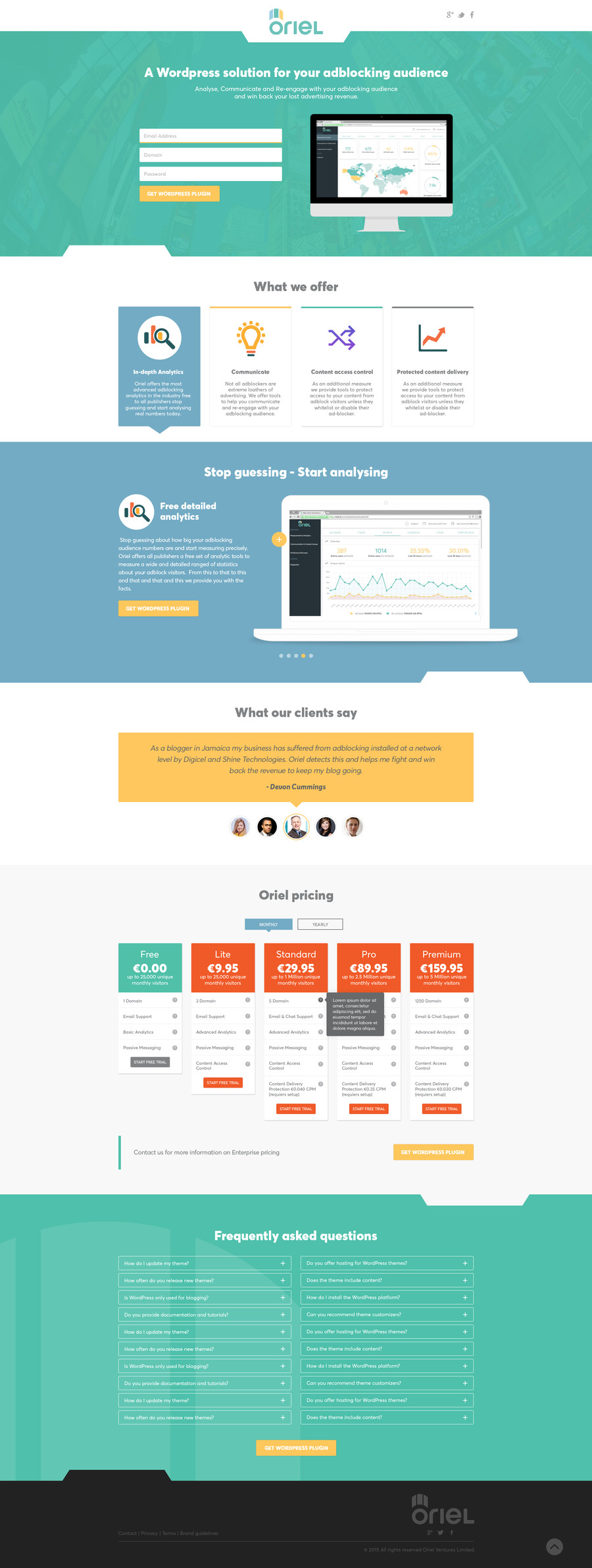 Small Business Website Homepage diagram