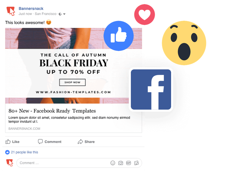 Example of Remarketing Display Ad on Facebook